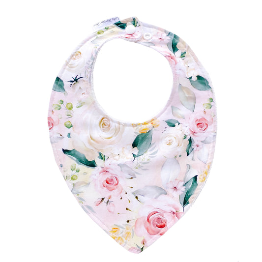 Clementine Floral Baby Bib - Little Bambino Bear