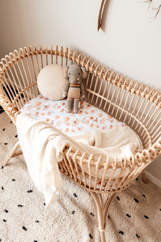 Snuggle Hunny Kids Bassinet Sheet - Paradise 