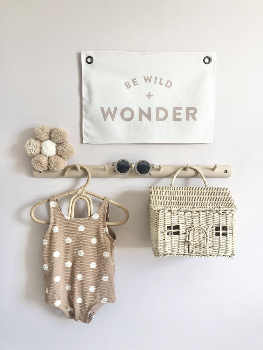 Leonie and the Leopard - Be Wild + Wonder Mini Flag