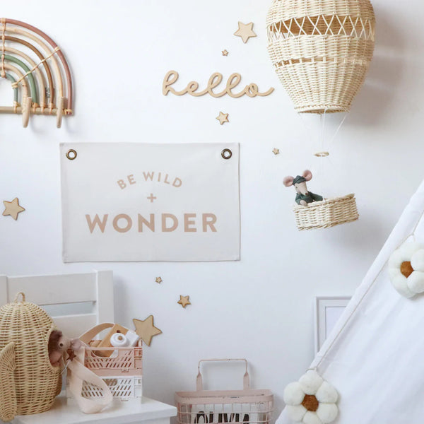 Leonie and the Leopard - Be Wild + Wonder Wall Banner