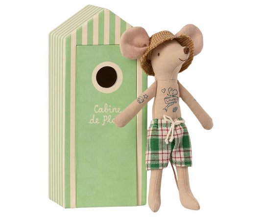 Maileg - Beach Mouse Dad in Cabin