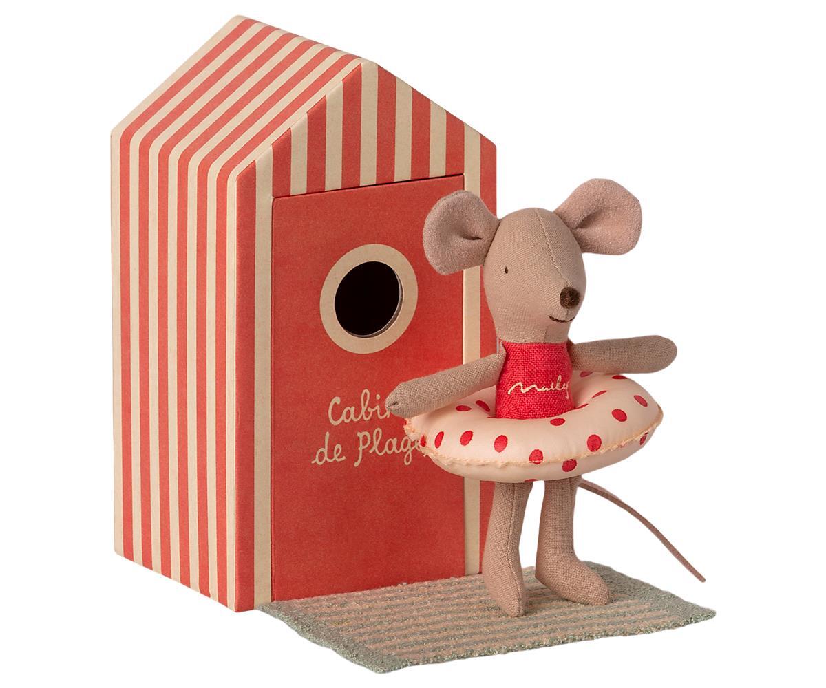 Maileg - Beach Mouse Little Sister in Cabin