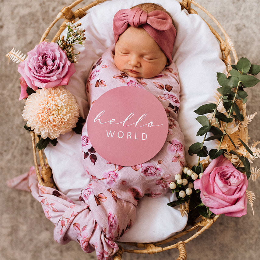 Snuggle Hunny Kids - Muslin Wrap - Blossom