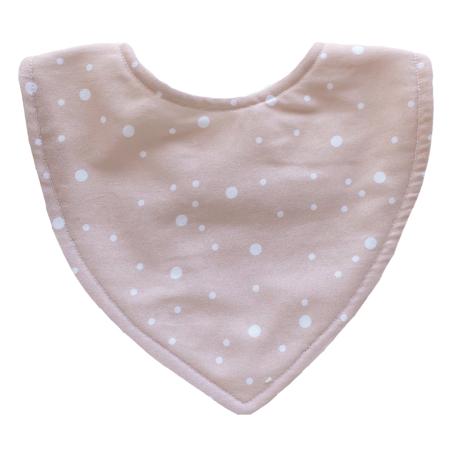 Little Bambino Bear - Handmade Bib - Blush Spot