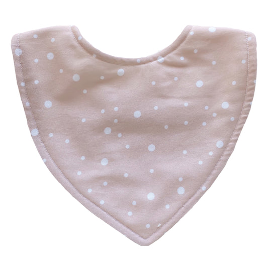 Little Bambino Bear - Handmade Bib - Blush Spot
