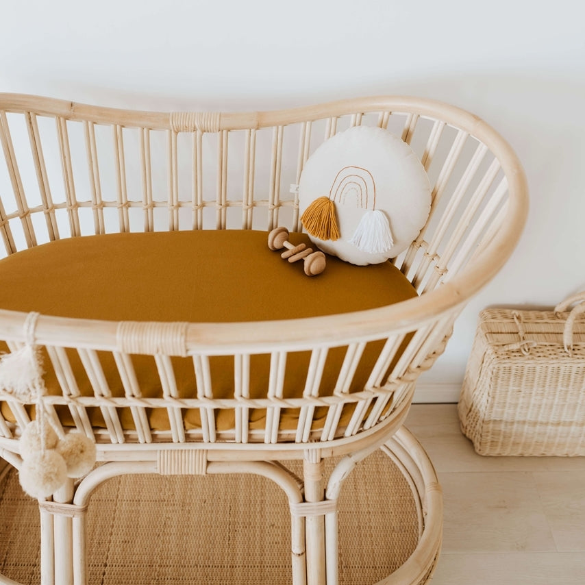 Snuggle Hunny Kids - Bassinet Sheet / Change Pad Cover - Bronze