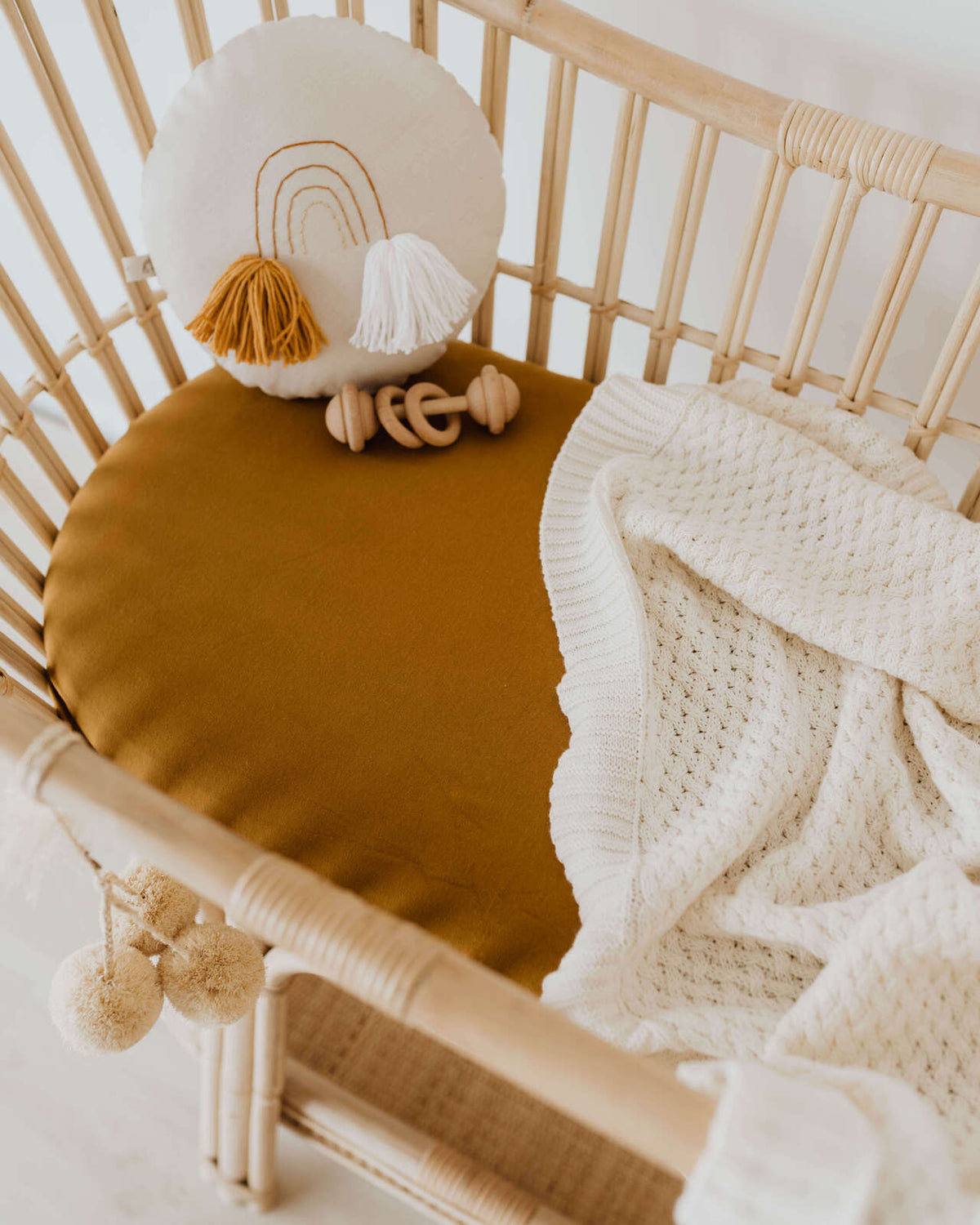 Snuggle Hunny Kids - Bassinet Sheet / Change Pad Cover - Bronze