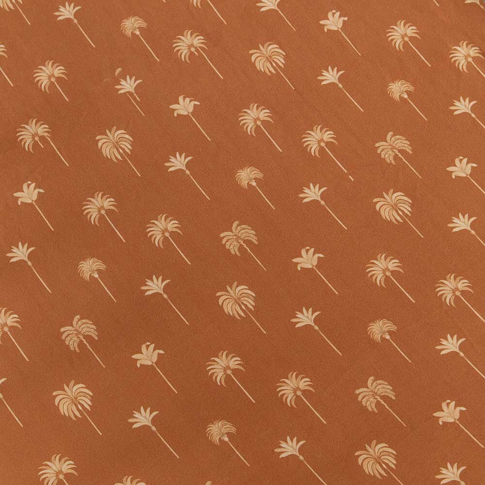 Snuggle Hunny Kids - Bronze Palm Fitted Cot Sheet
