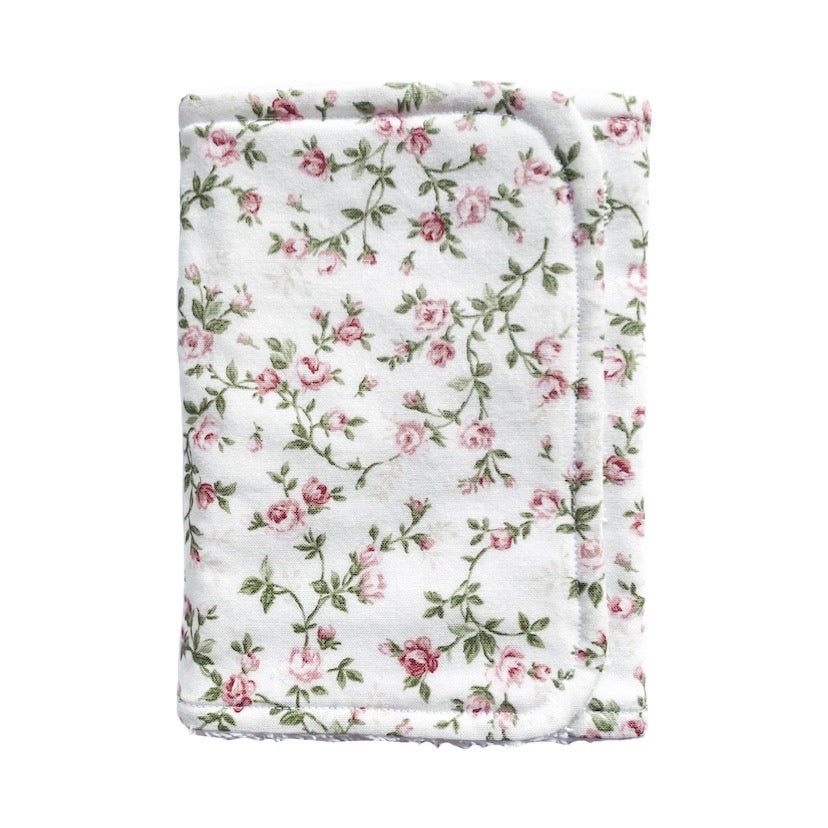 Handmade Burp Cloth - Vintage Roses