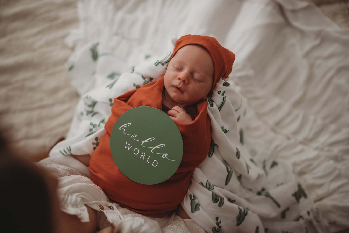 Cactus and Leaf Green Milestone Cards | Snuggle Hunny Kids