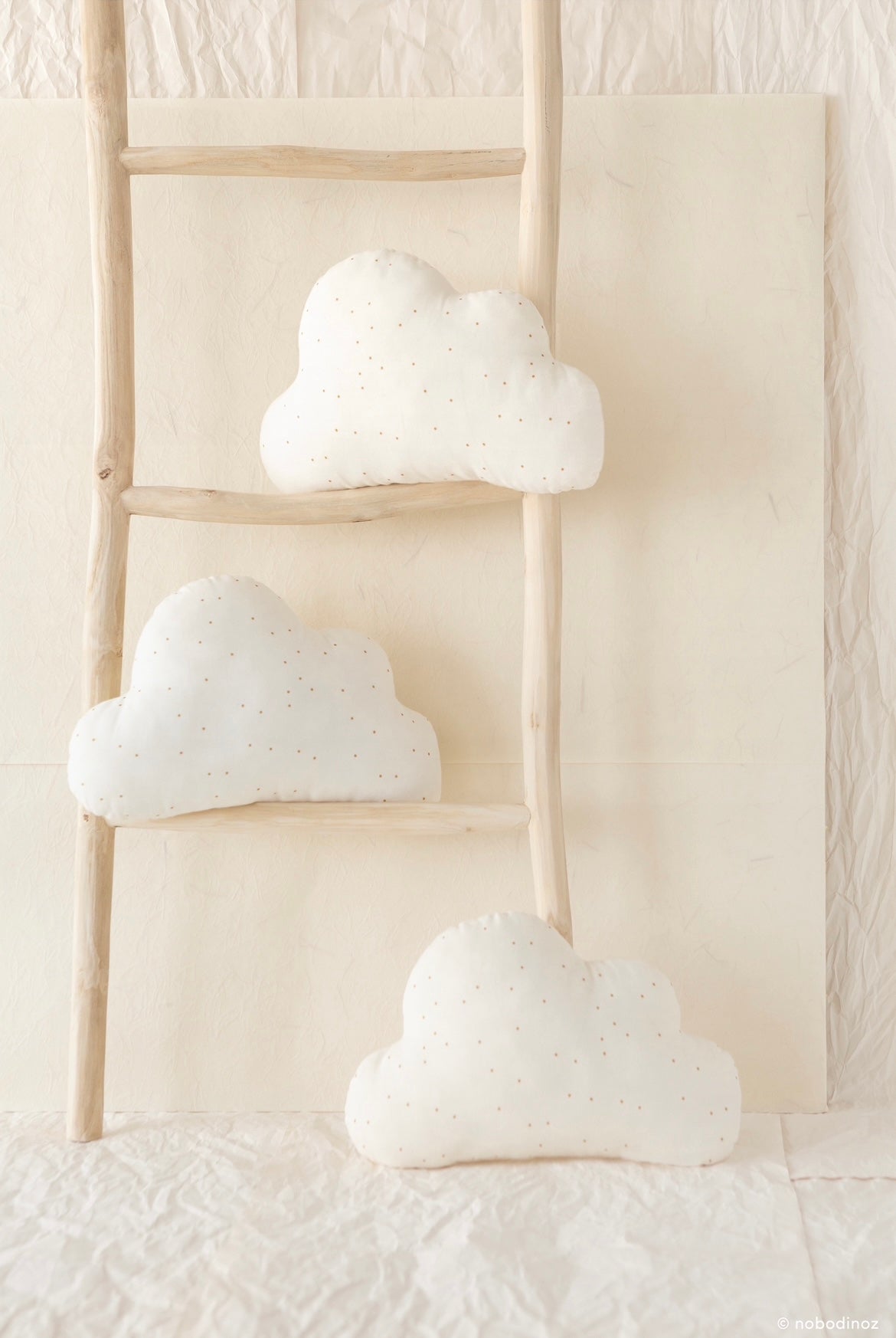 Nobodinoz Cloud Cushion - Honey Sweet Dots Natural