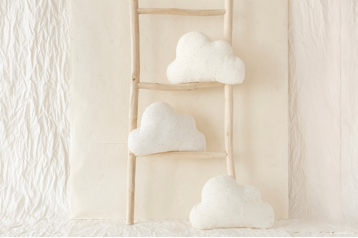 Nobodinoz Cloud Cushion - Honey Sweet Dots Natural