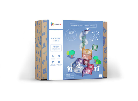 Connetix - 80 pc Pastel Ball Run Expansion Pack