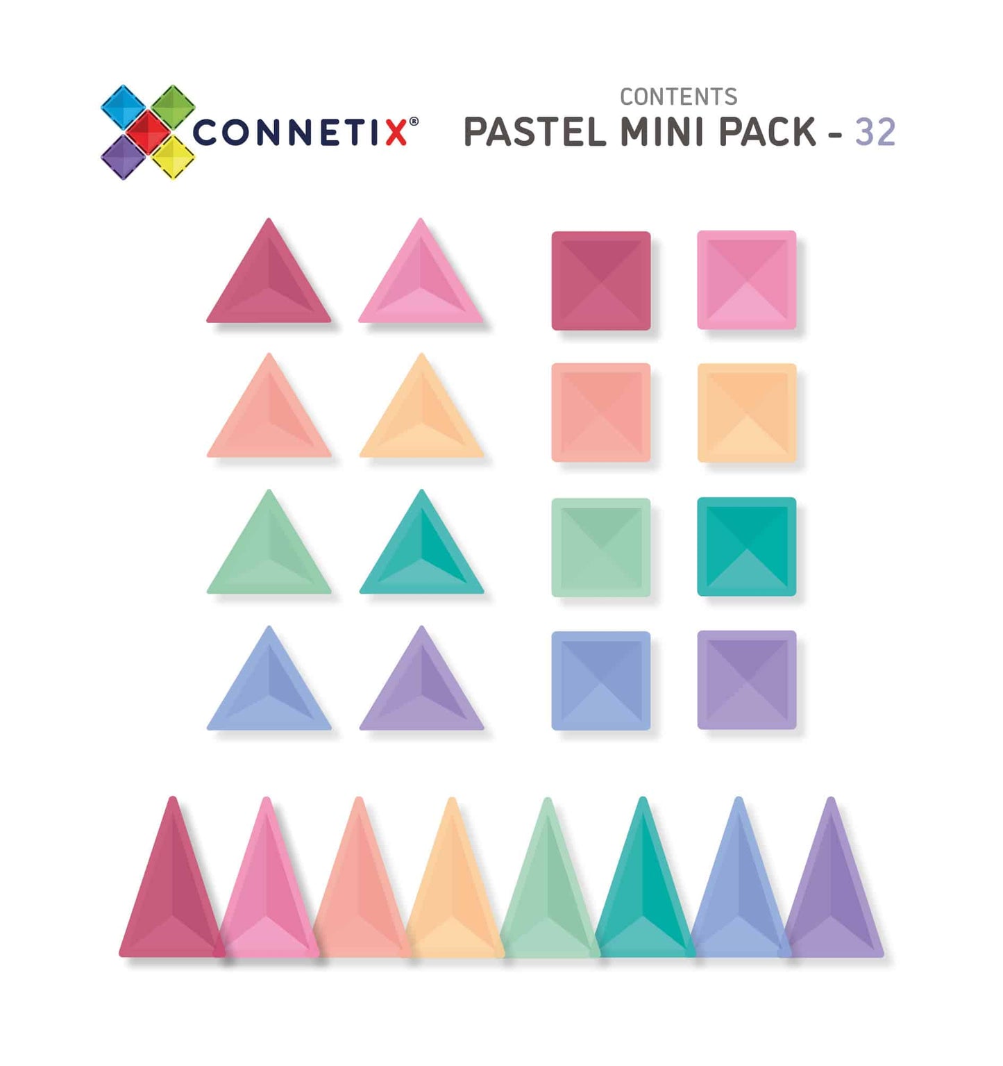 Connetix - Pastel Mini Pack 32 pc