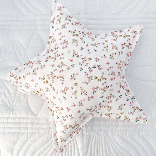 Daisy Floral Star Cushion - Little Bambino Bear