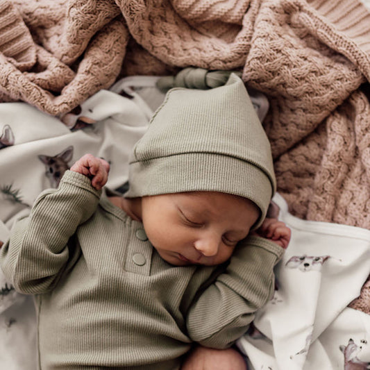 Dewkist Ribbed Knotted Beanie - Snuggle Hunny Kids