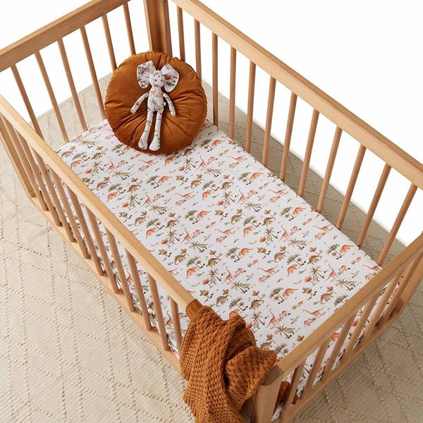 Snuggle Hunny Kids - Dino Fitted Cot Sheet