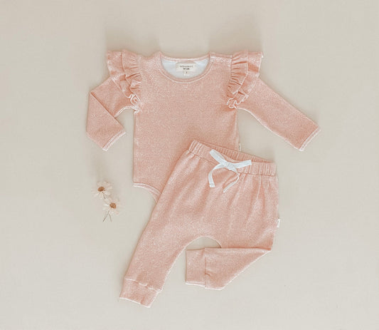 Relaxed Fit Leggings - Dusty Pink Floral