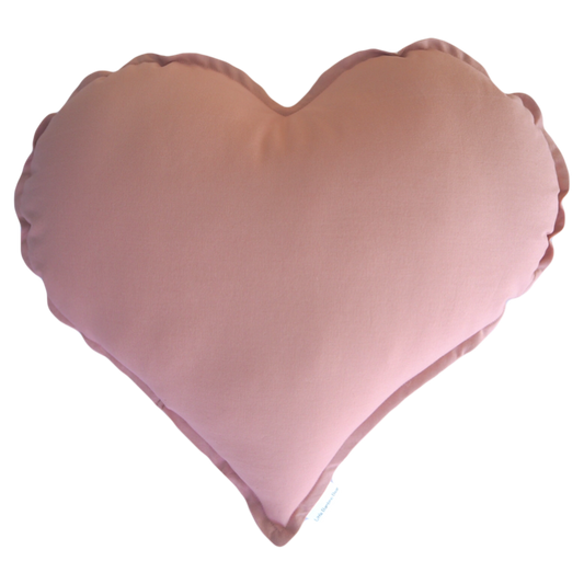 Dusty Pink Heart Cushion - Little Bambino Bear