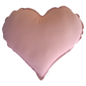 Dusty Pink Heart Cushion - Little Bambino Bear