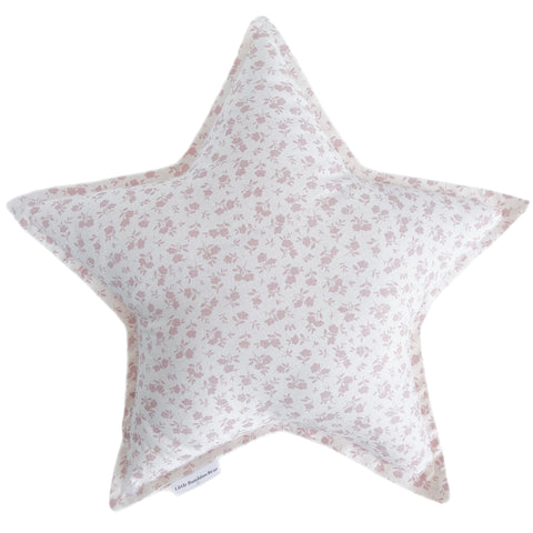 Dusty Rose Floral Star Cushion | Little Bambino Bear