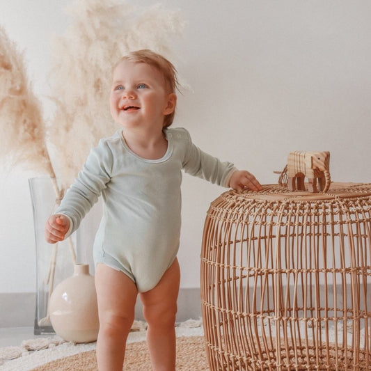 Dusty Sage Long Sleeve Onesie