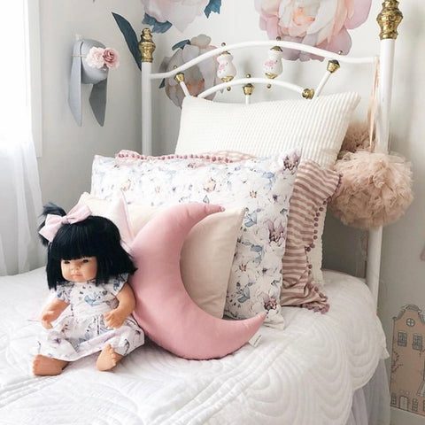 Dusty Pink Moon Cushion - Little Bambino Bear