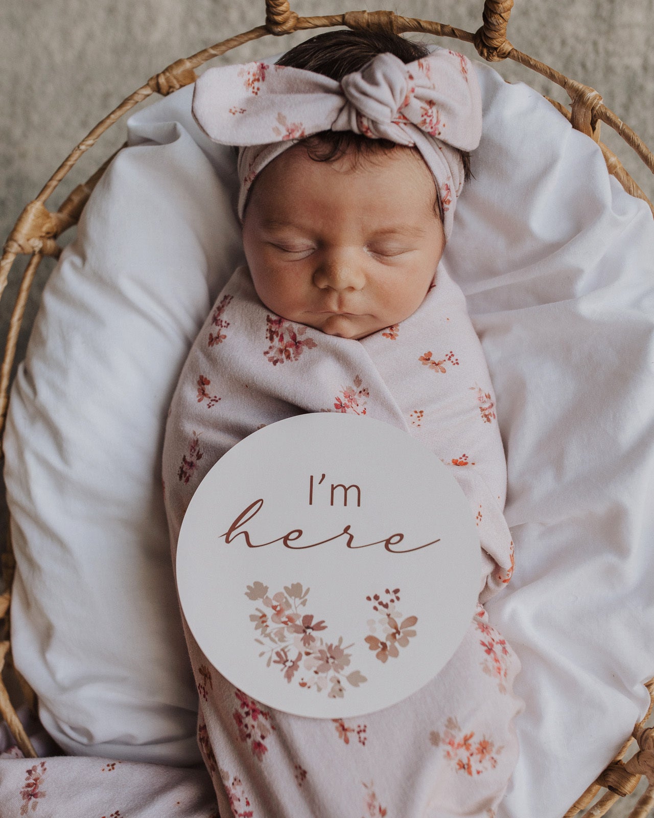 Snuggle Hunny Kids - Esther and Vintage Rose Milestone Cards
