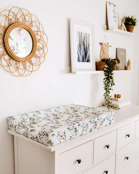 Bassinet Sheet / Change Pad Cover - Eucalypt