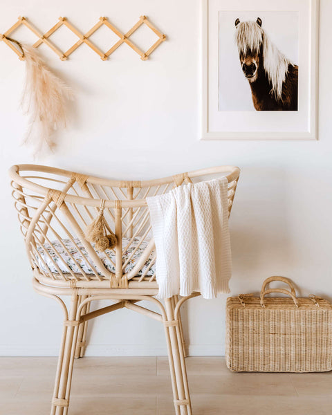 Bassinet Sheet / Change Pad Cover - Eucalypt