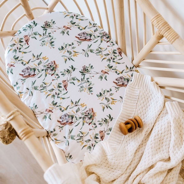 Bassinet Sheet / Change Pad Cover - Eucalypt