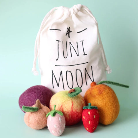 Juni Moon Felt Fruit Set - 6 pce
