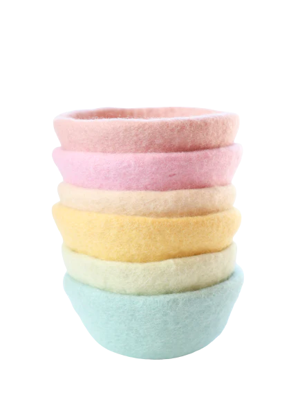 Juni Moon Felt Pastel Bowls - Little Bambino Bear