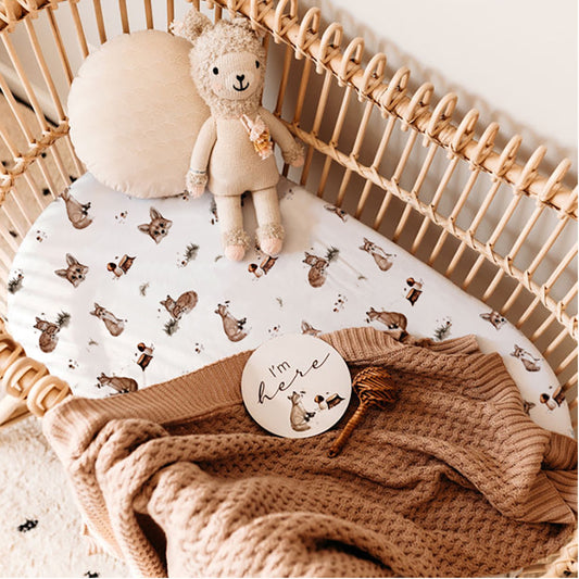 Bassinet Sheet / Change Pad Cover - Fox