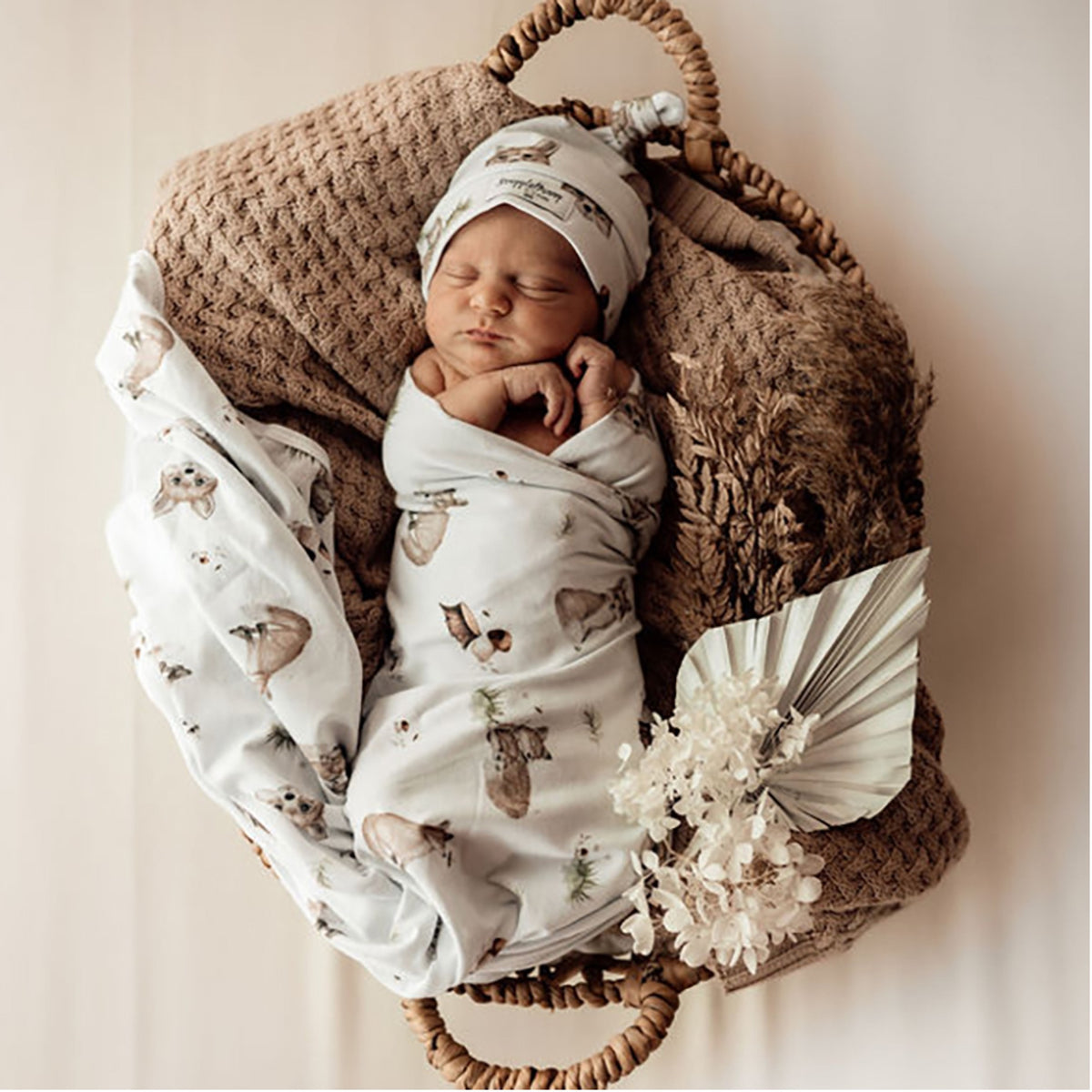 Fox Jersey Wrap Set - Snuggle Hunny Kids | Little Bambino Bear
