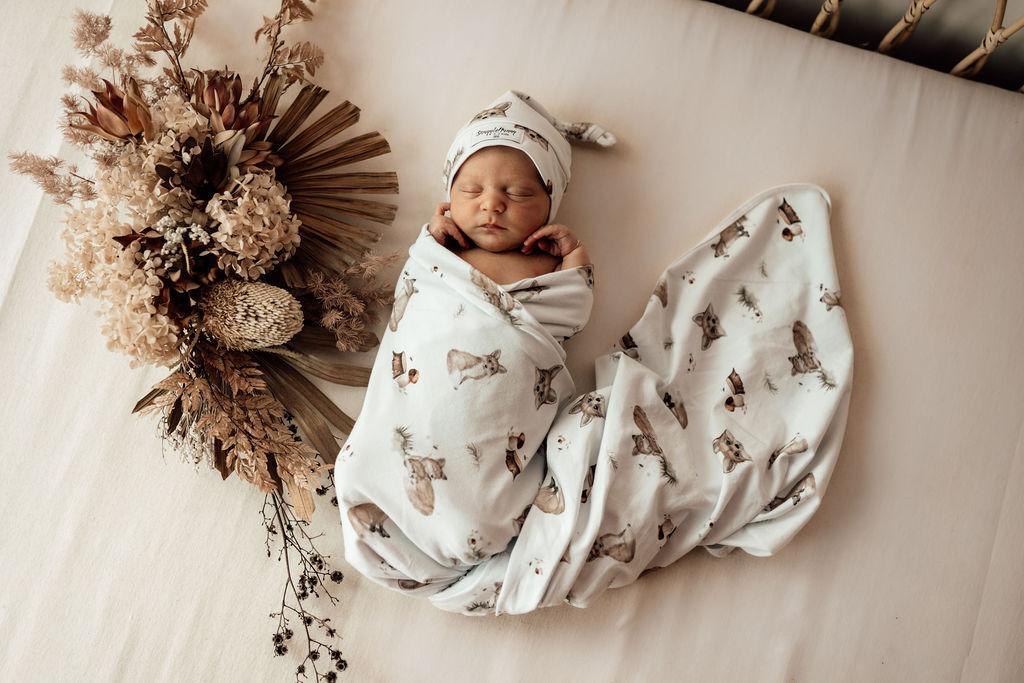 Fox Jersey Wrap Set - Snuggle Hunny Kids | Little Bambino Bear
