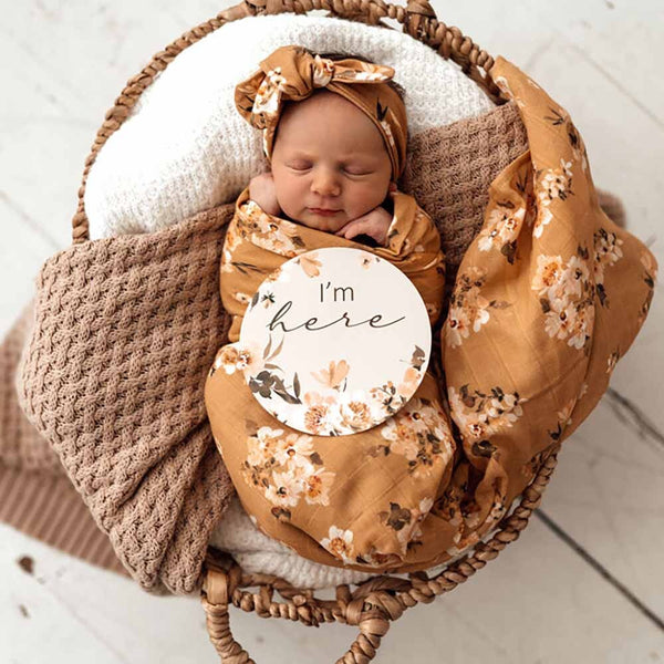 Snuggle Hunny Kids - Golden Flower Organic Muslin Wrap