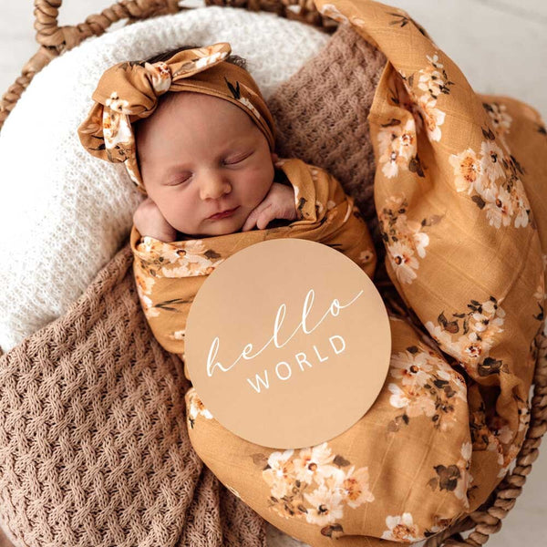Snuggle Hunny Kids - Golden Flower Organic Muslin Wrap