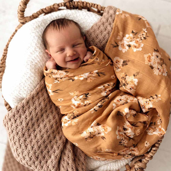 Snuggle Hunny Kids - Golden Flower Organic Muslin Wrap