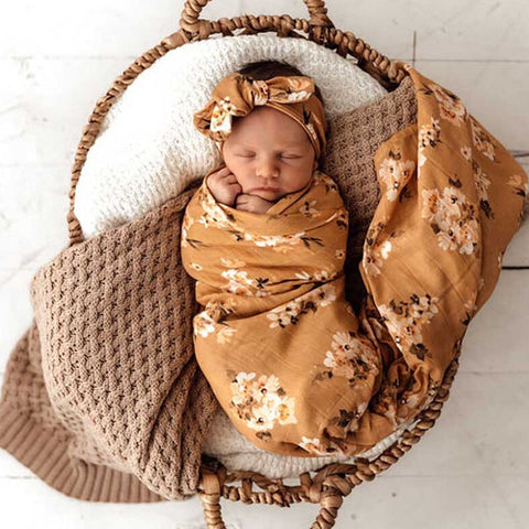 Snuggle Hunny Kids - Golden Flower Organic Muslin Wrap