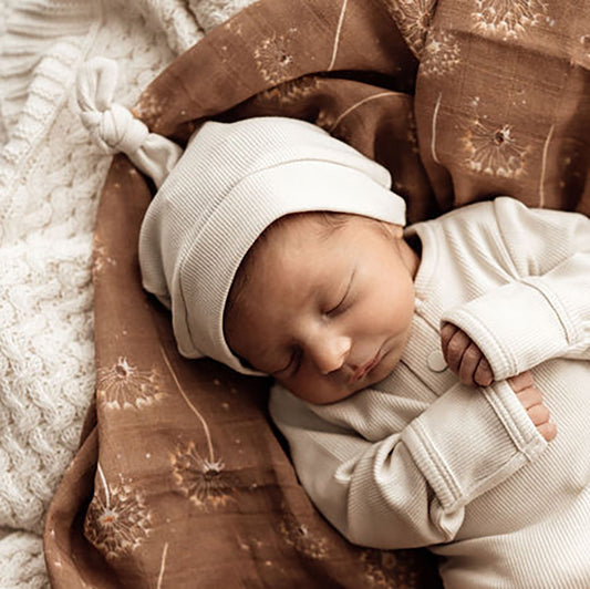 Halo Ribbed Knotted Beanie - Snuggle Hunny Kids