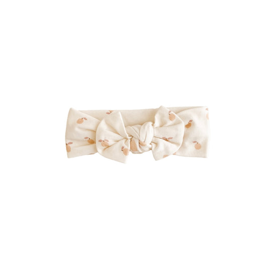 India and Grace - Organic Cotton Headwrap - Peach Print