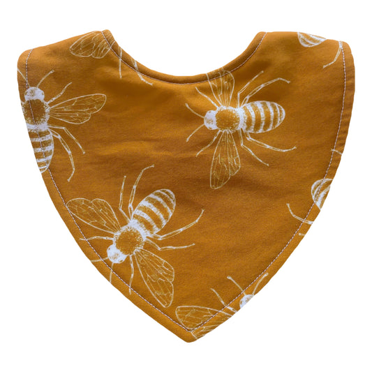 Little Bambino Bear - Handmade Bib - Honey Bee