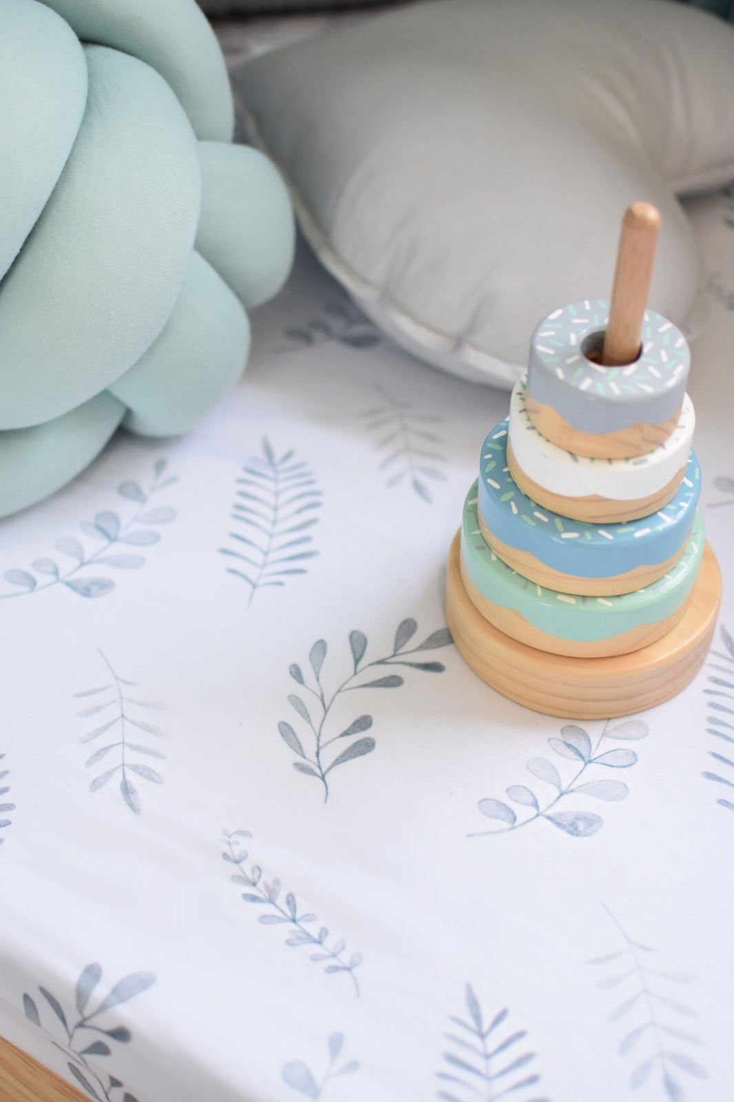 Fitted Cot Sheet - Wild Fern - Little Bambino Bear