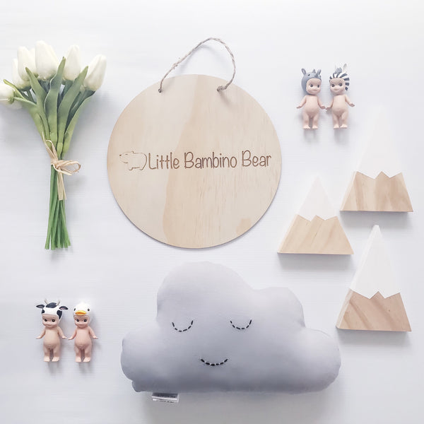 Little Bambino Bear Mini Cloud Cushion - Little Bambino Bear