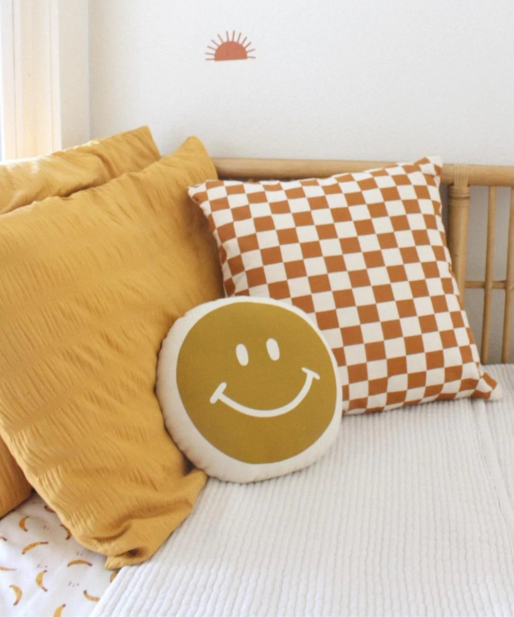 Imani Collective - Checkered Pillow Cover - Rust