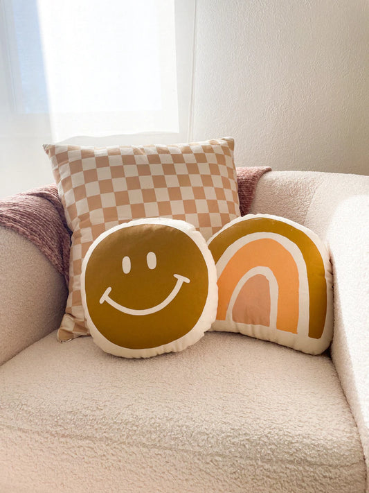 Imani Collective - Checkered Pillow Cover - Taupe