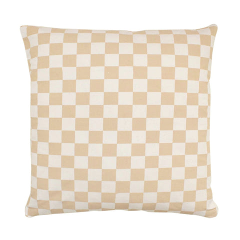 Imani Collective - Checkered Pillow Cover - Taupe