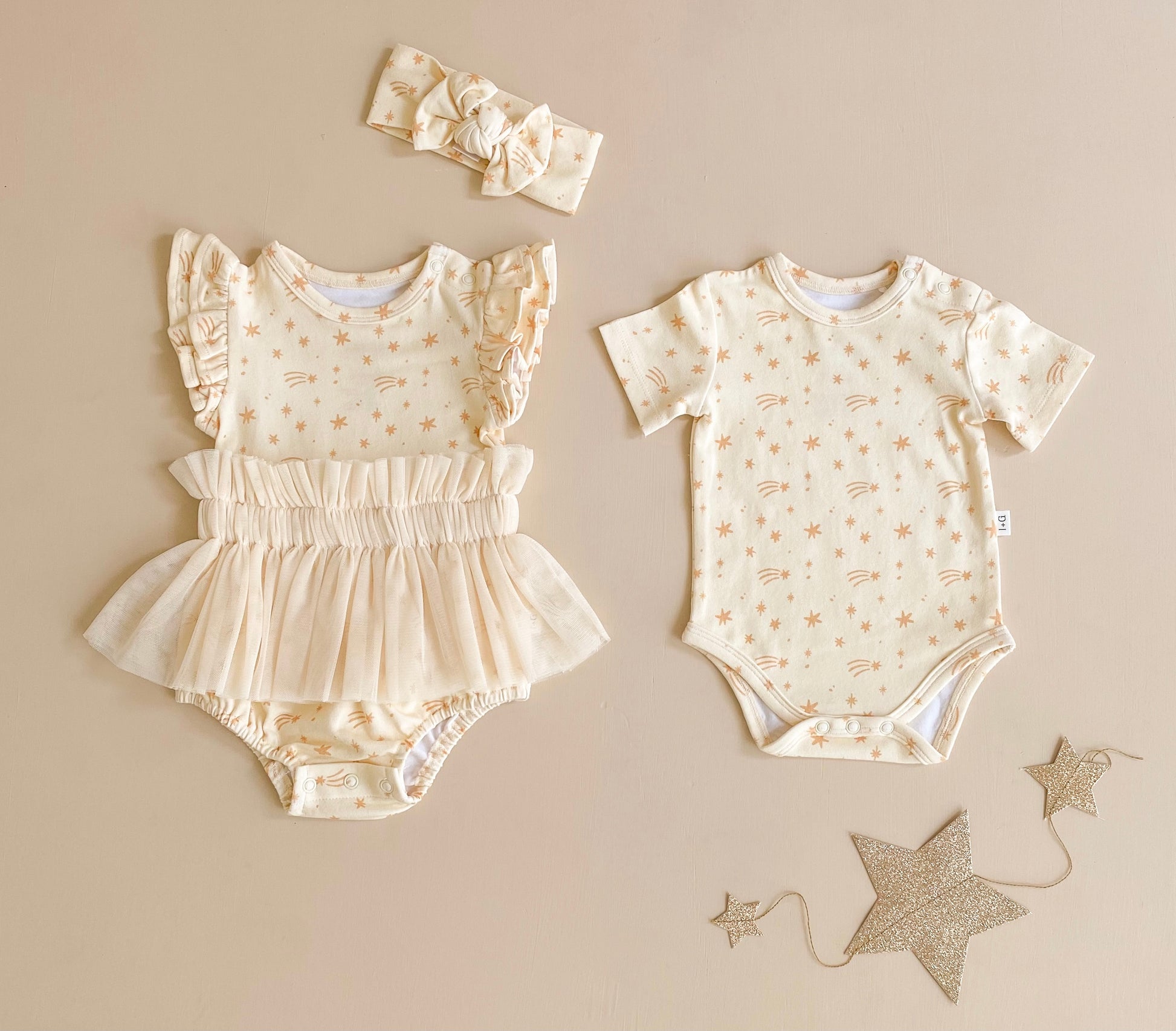 India and Grace - Wrap Headband - Christmas Star Outfits