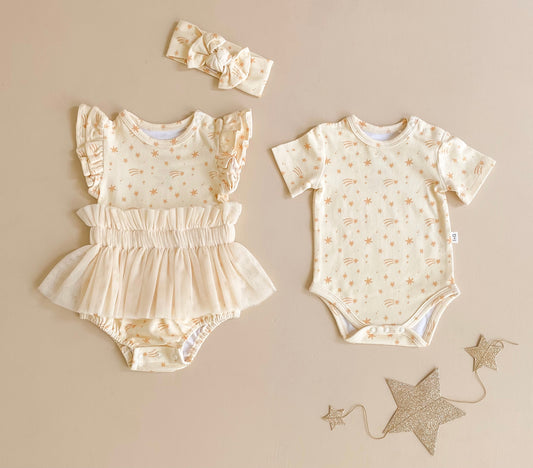 India and Grace - Wrap Headband - Christmas Star Outfits